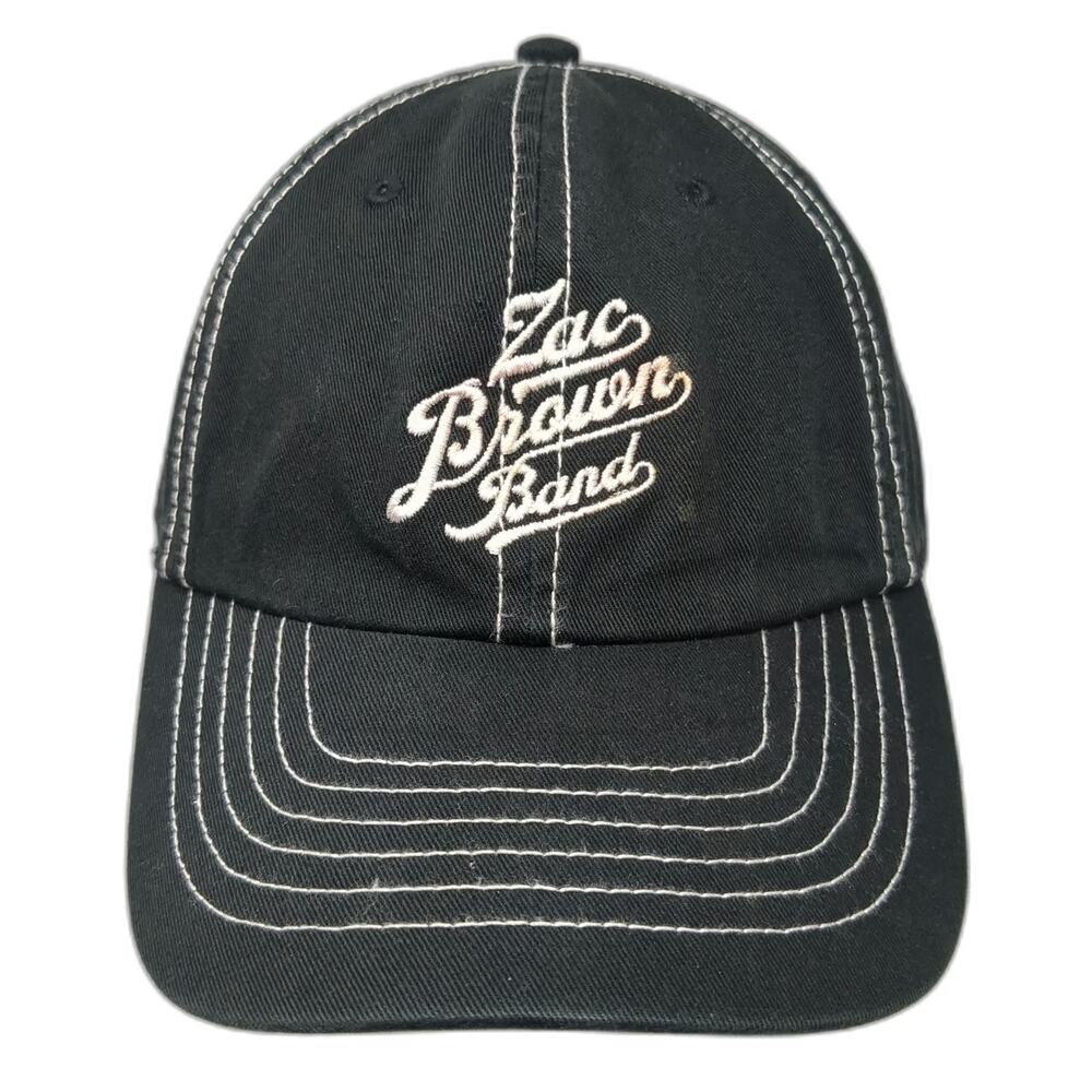 Hit Wear Zac Brown Band Baseball Cap Black White One Size Contrast Stitching hat